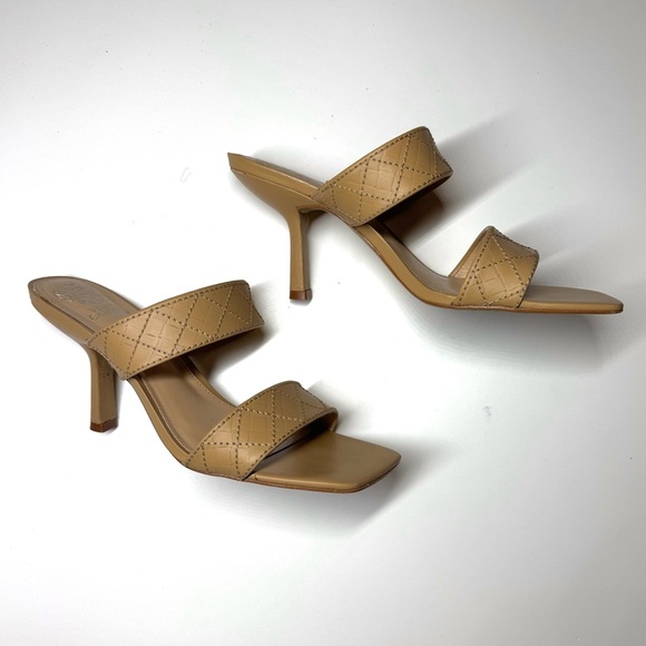 Vince Camuto Women’s Cherzel Slip On Squared Open Toe Heeled Sandal Size- 10 - Picture 6 of 9